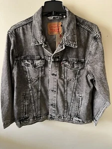 LEVIS TRUCKER JACKET. RELAXED FIT. ( BLACK ) SIZE-XL. 100% COTTON. - Picture 1 of 10