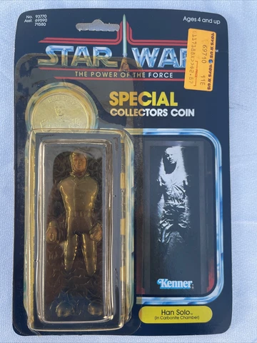Vintage Kenner 1984 Star Wars Power of the Force Han Solo In Carbonite Chamber Cover