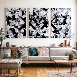 Kaws Urban Art Prints - Hypebeast Streetwear Wall Decor - 3x- A4 - Picture 1 of 6