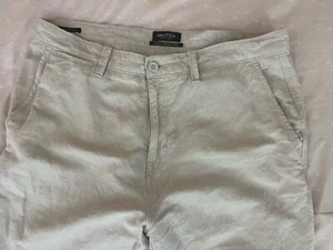 NEU Náutica beige Leinen Herren Hose Gr. 34x30 gerades Bein klassische Passform tolle Qualität - Bild 1 von 5