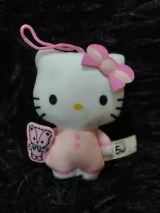 Hello Kitty 50th Ann. Sanrio McDonald's 4" Mini Plush Doll Keychain Xlnt Cond - Picture 1 of 10