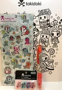 Tokidoki x Juego de Regalo Pegatinas, Borradores, Pluma y 1 Página para Colorear. Envío gratuito - Imagen 1 de 3