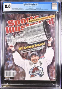 Ray Bourque Colorado Avalanche Sports Illustrated 6/18/01 CGC 8.0 Only 1 Higher - Picture 1 of 1