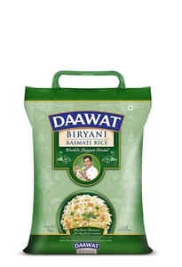 Daawat Biryani, World's Longest Grain, Aged Basmati Rice, 5 Kg - Picture 1 of 6