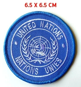 Ropa vaquera bordada de las Naciones Unidas ONU Paz ONU costura en parche insignia - Imagen 1 de 1