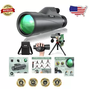 High Clarity Monocular Telescope - Ideal for Bird Watching & Camping Adventures - Picture 1 of 9