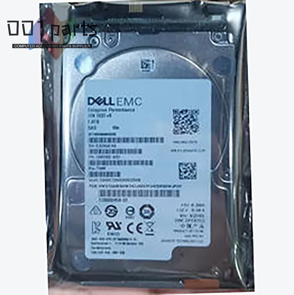 EMC D4-2S10-1800 005053155 1.8TB SAS unity XT 380 480 10K  2.5" SAS HARD DRIVE - Image 1 of 1