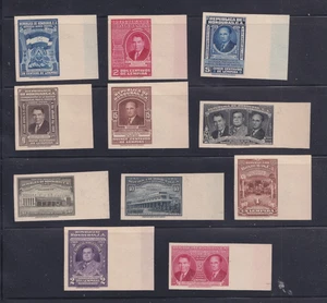 HONDURAS #C170-c180 1949 Satz Proofs 1949 Präsidentennachfolge - Bild 1 von 2
