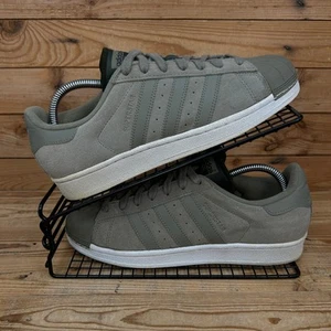 Adidas Trainers Womens Size UK 7 Superstar Olive Green Suede Originals Shoes - Picture 1 of 13