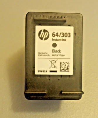 Original HP 64 Black Color Tintenpatrone 64/303 Instant Ink - Open Box - Bild 1 von 4