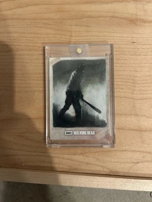 The Walking Dead Trading Card Sketch  1/1  (Negan) By Tim Proctor - Image 1 of 2