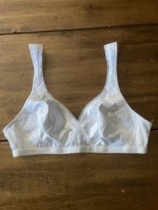 Reggiseno Vintage Croce Il Tuo Cuore Bianco 38 B 38B Made In Mexico - Foto 1 di 8