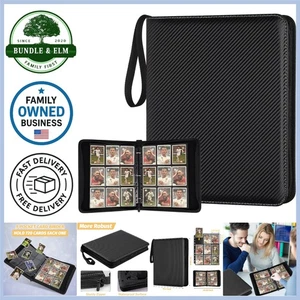 9 Pocket Trading Card Binder Waterproof PU Collection Album Fits MTG TCG Sports - Picture 1 of 12