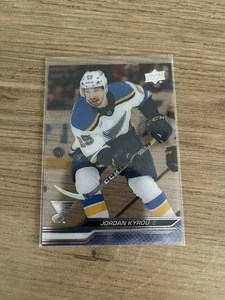 2023-24 Upper Deck Series 2 Clear Cut Parallel #405 Jordan Kyrou St Louis Blues - Picture 1 of 2
