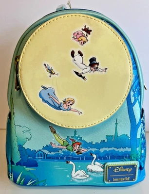 Mochila Loungefly Peter Pan You Can Fly Brilla en la Oscuridad Tinker Bell Disney Foto 1 de 4