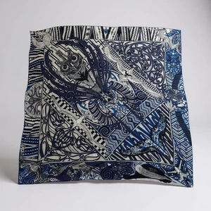 HERMES Carre 140 Cashmere Silk kawa ora - Picture 1 of 17