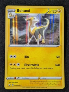 Boltund 076/202 - Swsh01 Sword & Shield Holo LP Pokemon TCG - Picture 1 of 2