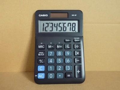 CASIO MS-8F Calculator 8 Digit Solar Boxed - Image 1 of 4