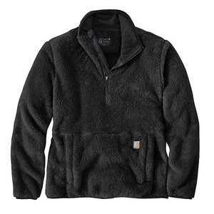 Carhartt Women's SMALL (4-6) Fleece Pullover Loose Fit Black OJ6470-W - Picture 1 of 6