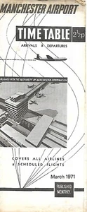 Airline Timetable - Manchester Airport - 03/71 (UK) Final Issue of this Version - Picture 1 of 1