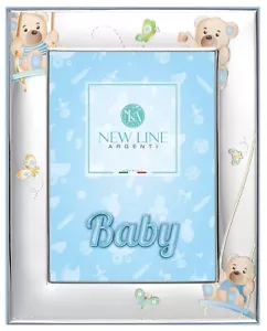 PORTAFOTO FOTO CORNICE BAMBINO BIMBO CELESTE D 1240 13X18 C - Foto 1 di 5
