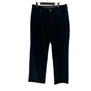 Hiltl Mens Black Corduroy Straight Leg Pants Size 38x29 - Picture 1 of 7