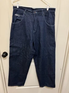 Pantalones de mezclilla Brooklyn Xpress Carpenter 36X30 holgados grunge patinador años 90 ropa de trabajo - Imagen 1 de 2