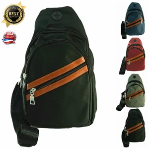 Fanny Pack Cross Body Shoulder Chest Sling Bag Backpack Sports Striped Pouch Lot - Picture 1 of 13