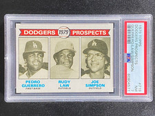 1979 Topps  Pedro Guerrero  RC  PSA 7  Los Angeles Dodgers  St. Louis Cardinals