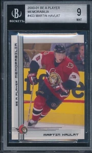 2000-01 BAP Be A Player Memorabilia Rookie #403 Martin Havlat RC BGS 9 Mint 8920 - Bild 1 von 2
