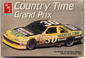 1990 MICHAEL WALTRIP #30 COUNTRY TIME PONTIAC GRAND PRIX 1:25 NASCAR AMT SEALED - Picture 1 of 6
