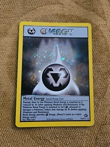 LP Pokemon METAL ENERGY Card NEO GENESIS Set 19/111 Holo Rare WOTC - Picture 1 of 15