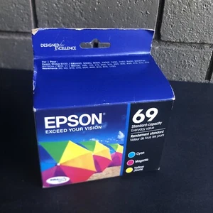 Original Epson 69 Tintenpatrone Schwarz Cyan Magenta Gelb Kombipack 05/2017 - Bild 1 von 7