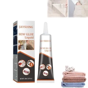 Multi Fabric Sew Glue Fabric Glue Cloth Repair Sew Glue for Clothing Permanent - Picture 1 of 7