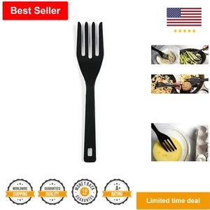 Silicone Fork - Black - 11" - Heat Resistant - Dishwasher Safe - Multi-Purpose - Picture 1 of 10