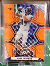 2022 Panini Mosaic Mark Andrews Orange Reactive Baltimore Ravens 