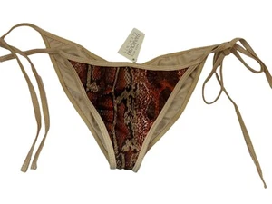 AFFLICTION Jessa Hinton SNAKE PRINT Bikini Set Womens Small Swim Bottom - Picture 1 of 7