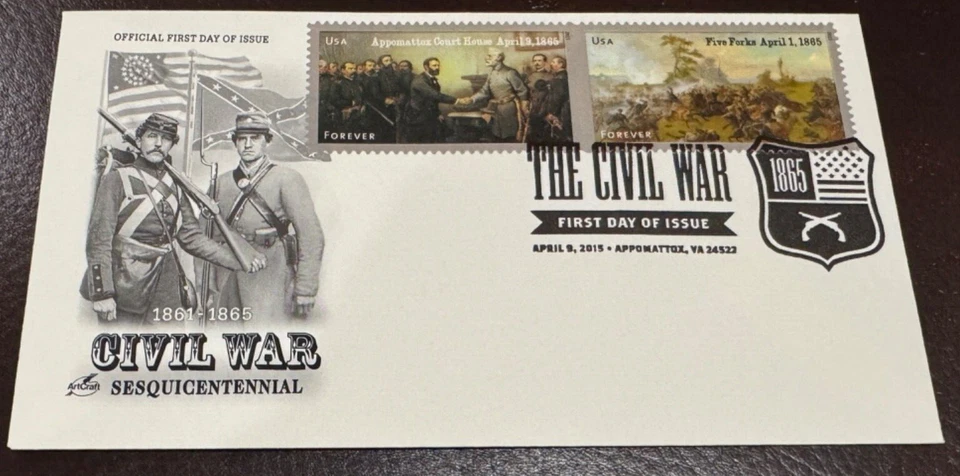 ArtMaster Single FDC,  THE CIVIL WAR Scott# 4980-4981  Perfect!!! - Image 1 of 1