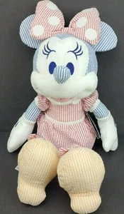 "Felpa a rayas suaves de 15"" de Minnie Mouse Seersucker de los parques de Disney" - Imagen 1 de 8