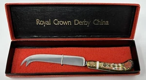 NOS Royal Crown Derby Bone China Cheese Knife 7 1/8" In Box - Picture 1 of 7