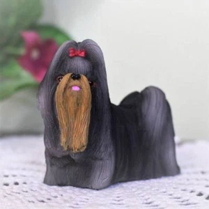 Shih Tzu Dog Figurine 3 inch Statue Resin Standing Up - Picture 1 of 4