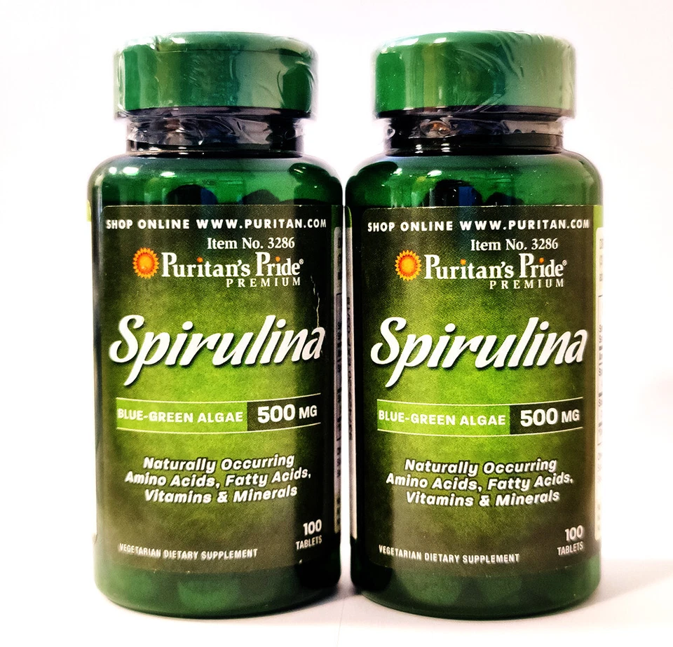Espirulina 500mg 200 Comprimidos Potenciador del Sistema Inmunológico, Energía, Desintoxicación Foto 1 de 4