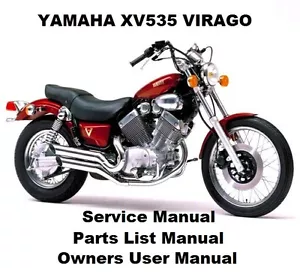 YAMAHA VIRAGO XV535 Owners Workshop Service Repair Parts List Manual PDF files - Picture 1 of 1