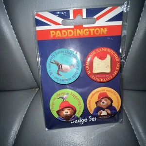 paddington badge Pin set of 4 - Picture 1 of 5
