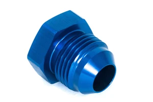 Gewindeverschluss Dash 20 / -20 AN / JIC 20 Gewindestopfen Blau eloxiert - Picture 1 of 2