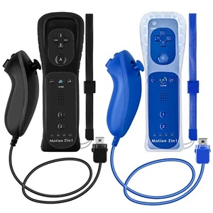 Wii Remote Controller Motion Plus Nunchuck Compatible with Nintendo Wii/Wii U - Picture 1 of 182