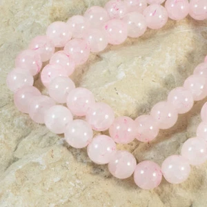 8mm Pink Dragon Vein Glass Beads - 50-Pack for Jewelry Making - Picture 1 of 3
