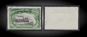 1908 BELGIAN CONGO 10 Fr GREEN OVP. PERF.14.1/2 ,UNKNOW USED SCT.40a MI.10II - Picture 1 of 1