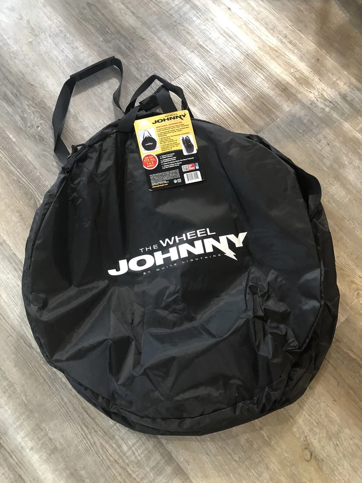 Estuche de viaje Johnny Bag Lightning Wheel blanco NUEVO Foto 1 de 4
