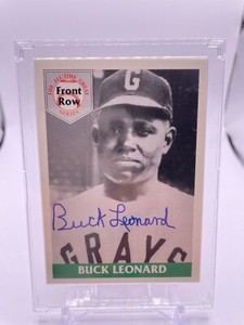 Buck Leonard 1992 Front Row Auto Autograph